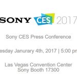 SONYが1月4日にCES 2017プレスカンファレスを開催