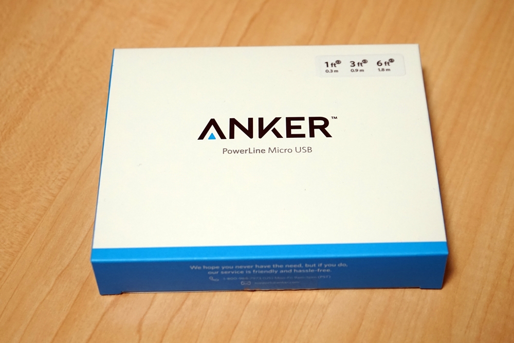 【レビュー】Anker PowerLine Micro USBケーブル 6本セットを買ってみた