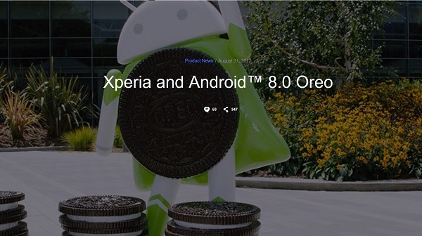 ソニーが「Android 8.0 (Oreo)」のアップデート対象機種を発表！Xperia Z5は対象外に