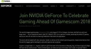 NVIDIAが8月20日に「驚異的なサプライズ」を発表へ。GTX1100シリーズを発表か